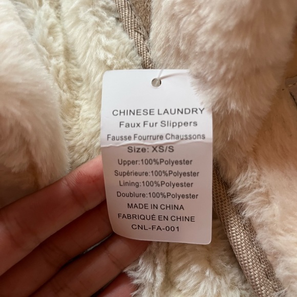 NWT Chinese Laundry L.A. faux fur lined slippers - Picture 5 of 5